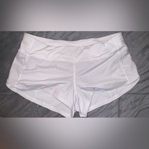 White Speed up lined short 2.5”